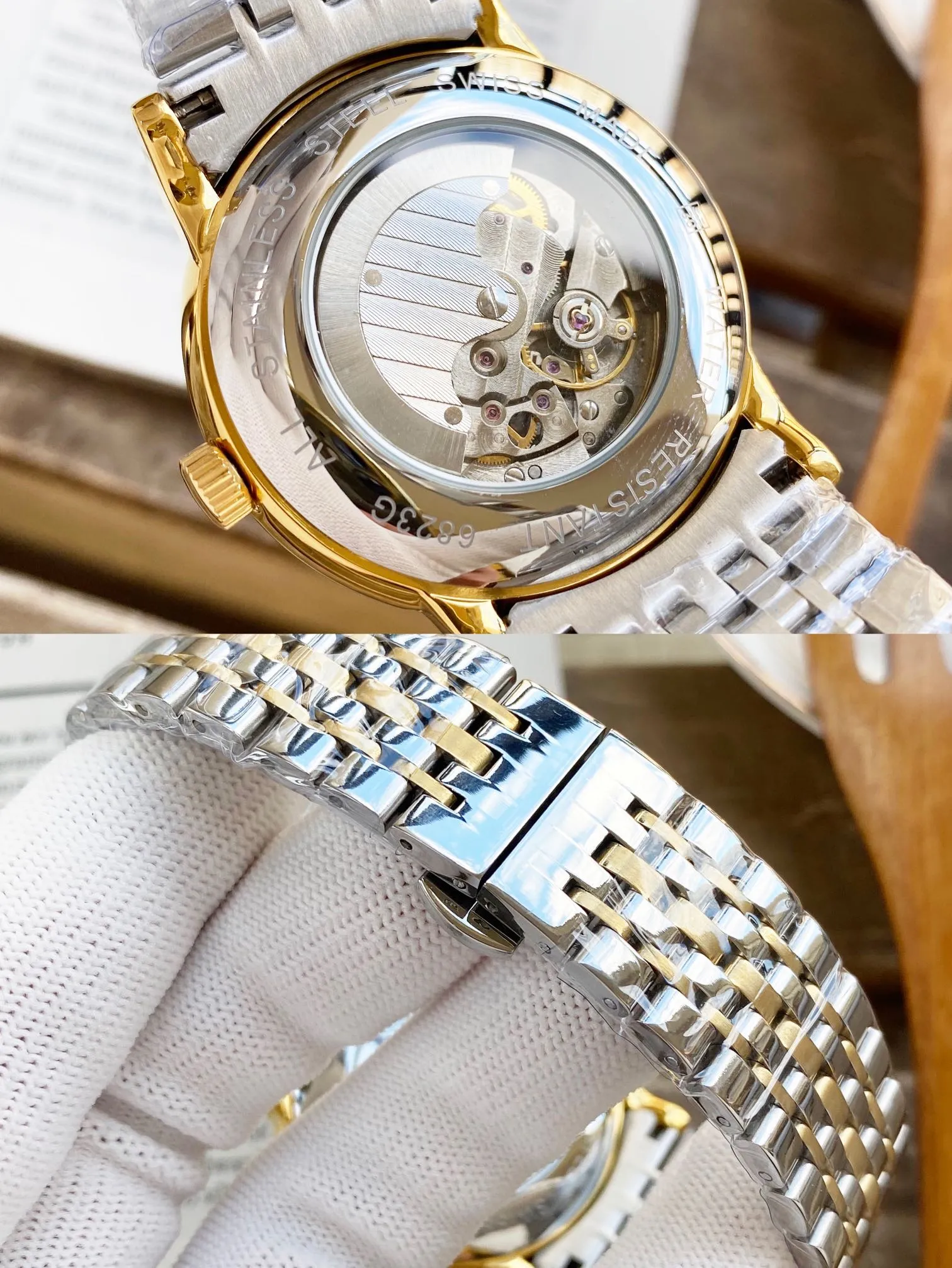 【High-end replica】💰1440! Patek.Philippe's premium men's watch features a four-hand separated moon design, exquisite craftsmanship, originality, nobility and gentlemanly style. Using fully automatic mechanical movement, top-grade 316 stainless steel case, imported calfskin strap, mineral super mirror, size 41*13